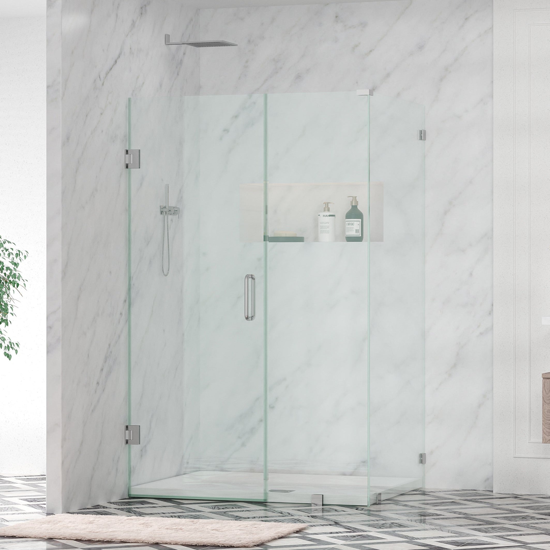 Nirvana - Supreme Edition - Frameless Hinged Shower Door